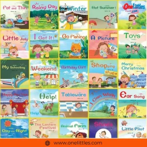 30pcs Children's English Graded Reading Books English Picture Book with Audio 2-5 Years Old