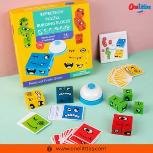 Expression Puzzle Building Blocks Game