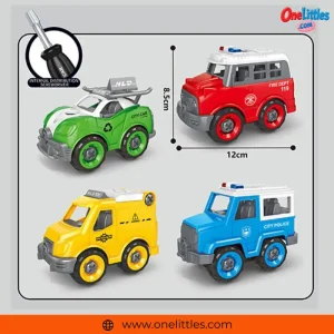 DIY Assembled Traffic Car (4 Pcs Set)