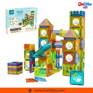 Magnetic 3D Building Tiles - 158pcs