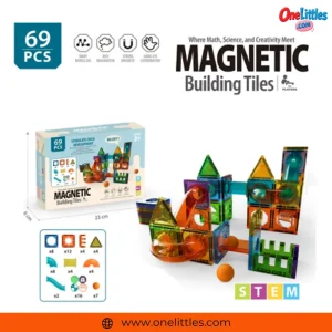 Magnetic 3D Building Tiles - 69pcs